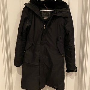 TNA black winter jacket in sz XS